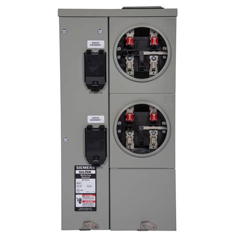 dual electric meter box|2 meter electrical service panel.